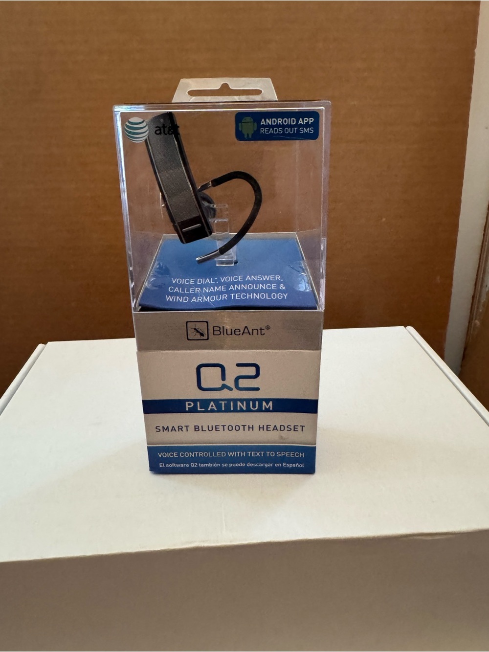 BlueAnt Q2 Platinum Smart Bluetooth Headset - Black